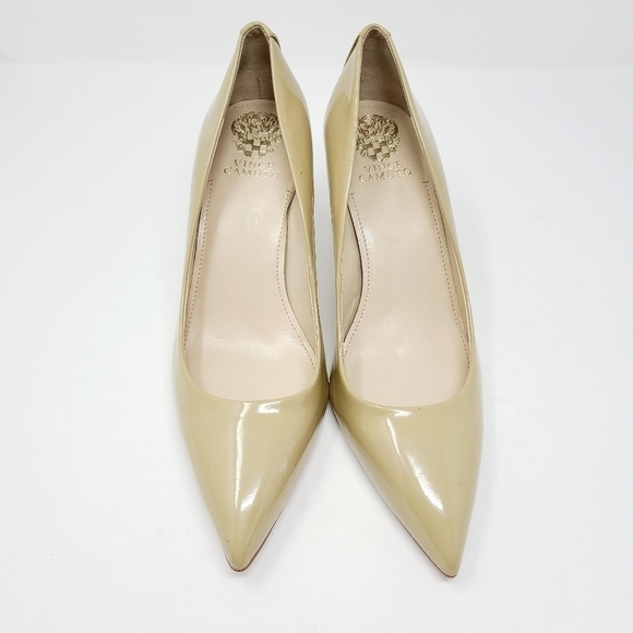 Vince Camuto | Women's Caprita Neutral Patent Leather Heels (Size 10M) - Picture 4 of 10
